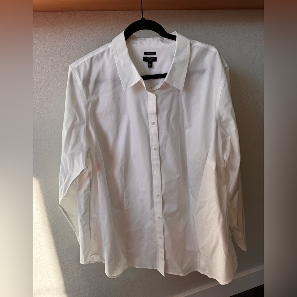 Talbots Crisp White Dress Shirt for Women